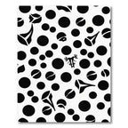 Black White Organic Spotty Shape Rug