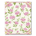 Pink Daisy Garden Floral Cream Rug