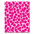 Vibrant Pink Organic Spot Scatter Rug