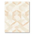 Sandy Geometric Abstract Shapes Rug
