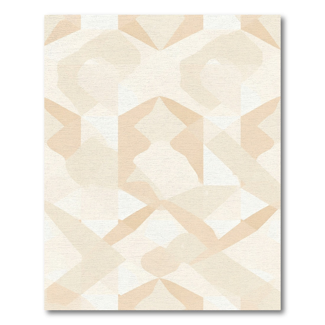 Sandy Geometric Abstract Shapes Rug
