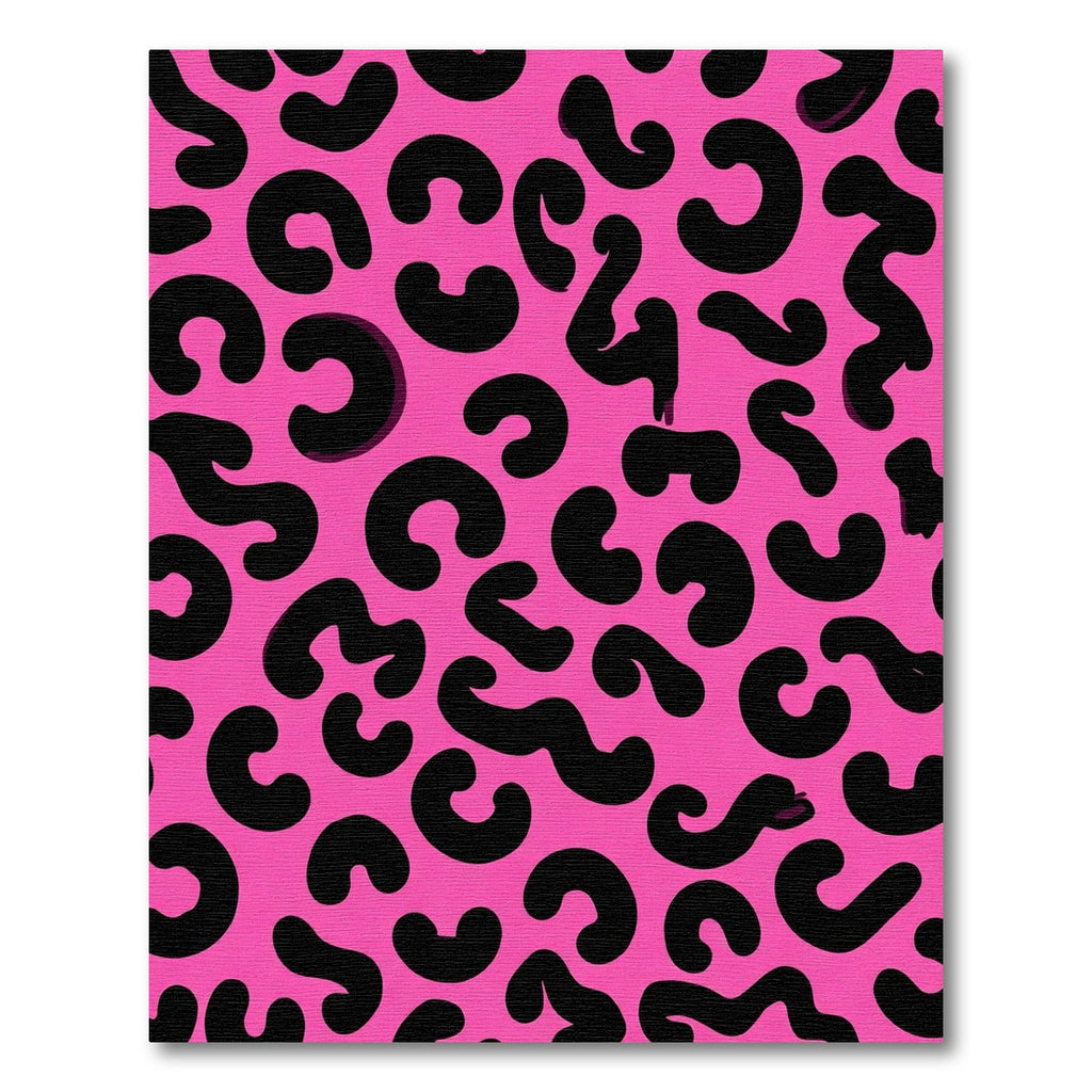 Bold Pink Leopard Spots Rug