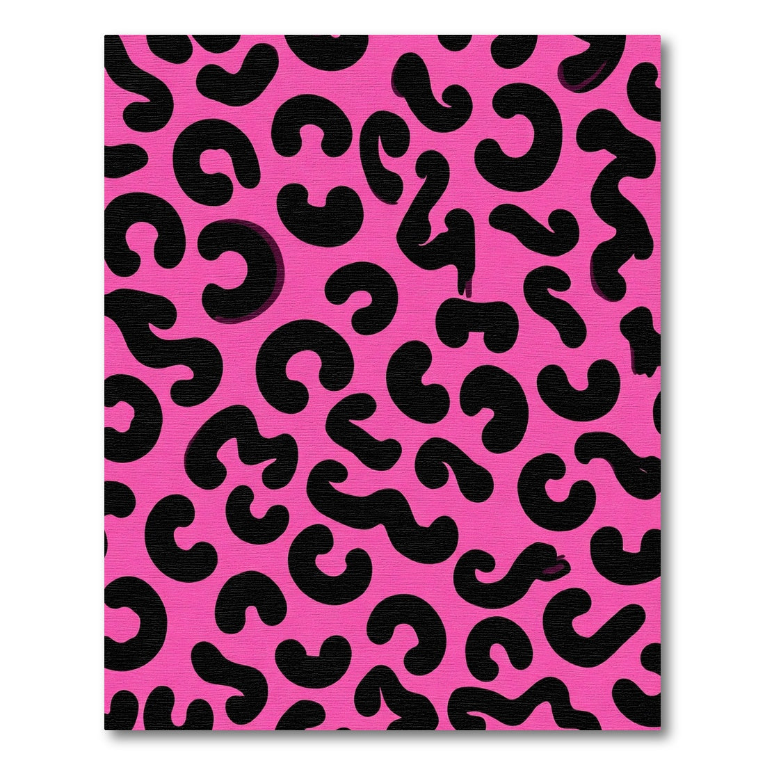 Bold Pink Leopard Spots Rug