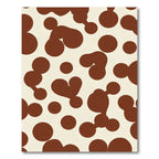 Cream Brown Organic Dot Arrangement Rug