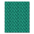 Emerald Green Abstract Floral Patchwork Rug