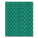 Emerald Green Abstract Floral Patchwork Rug