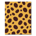 Amber Ocher Spotted Animal Print Rug