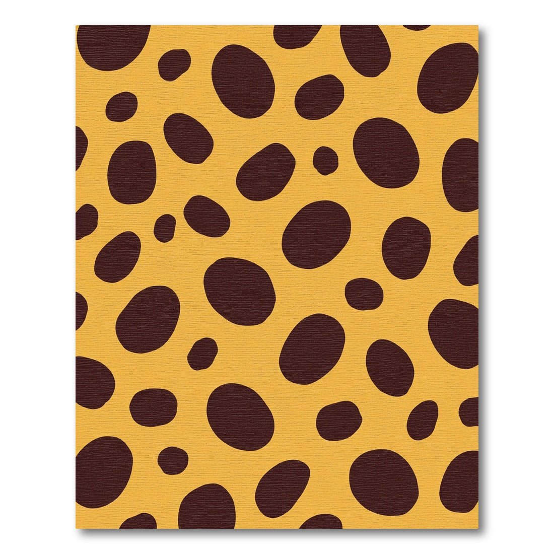 Amber Ocher Spotted Animal Print Rug