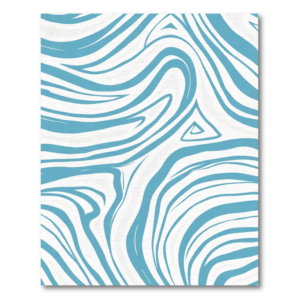 Blue White Swirl Marble Texture Rug