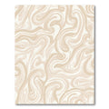 Cream Swirl Organic Fluid Movement Rug