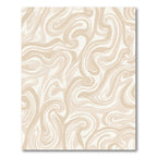 Cream Swirl Organic Fluid Movement Rug
