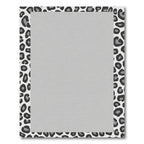 Monochromatic Animal Print Border Rug