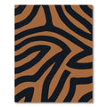 Amber And Black Wild Animal Stripe Rug