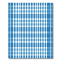 Classic Blue White Gingham Check Rug