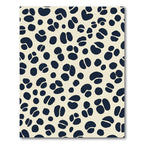 Navy Bean Shaped Spotty Rug