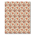 Terracotta Gray Abstract Brushstroke Rug