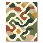 Organic Abstract Earthy Tones Rug