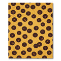 Brown Scattered Dots Amber Background Rug