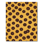Brown Scattered Dots Amber Background Rug