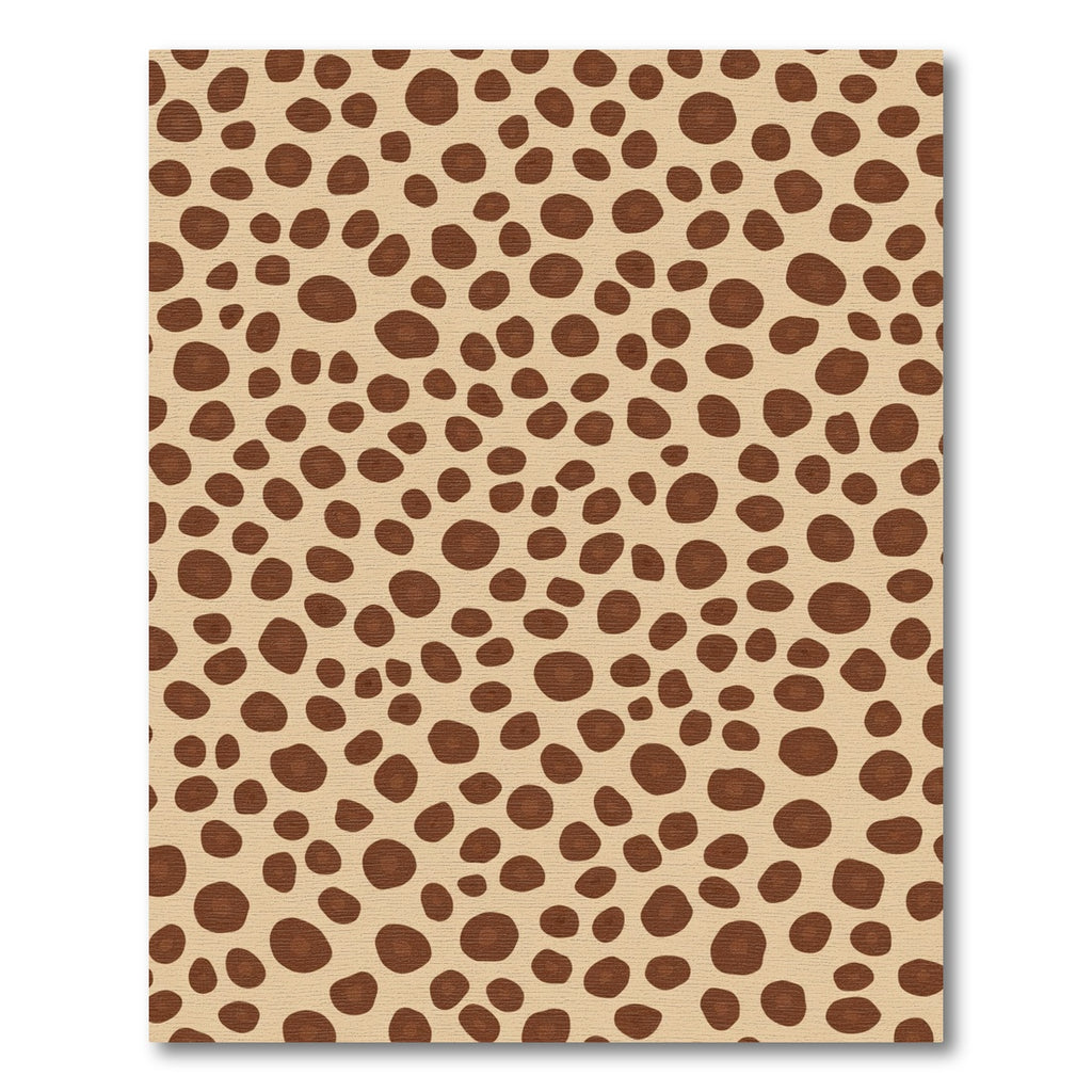 Brown Spots Animal Print Rug
