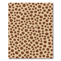 Brown Spots Animal Print Rug
