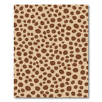 Brown Spots Animal Print Rug