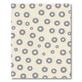 Gray Abstract Circle Scatter Rug