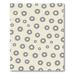 Gray Abstract Circle Scatter Rug