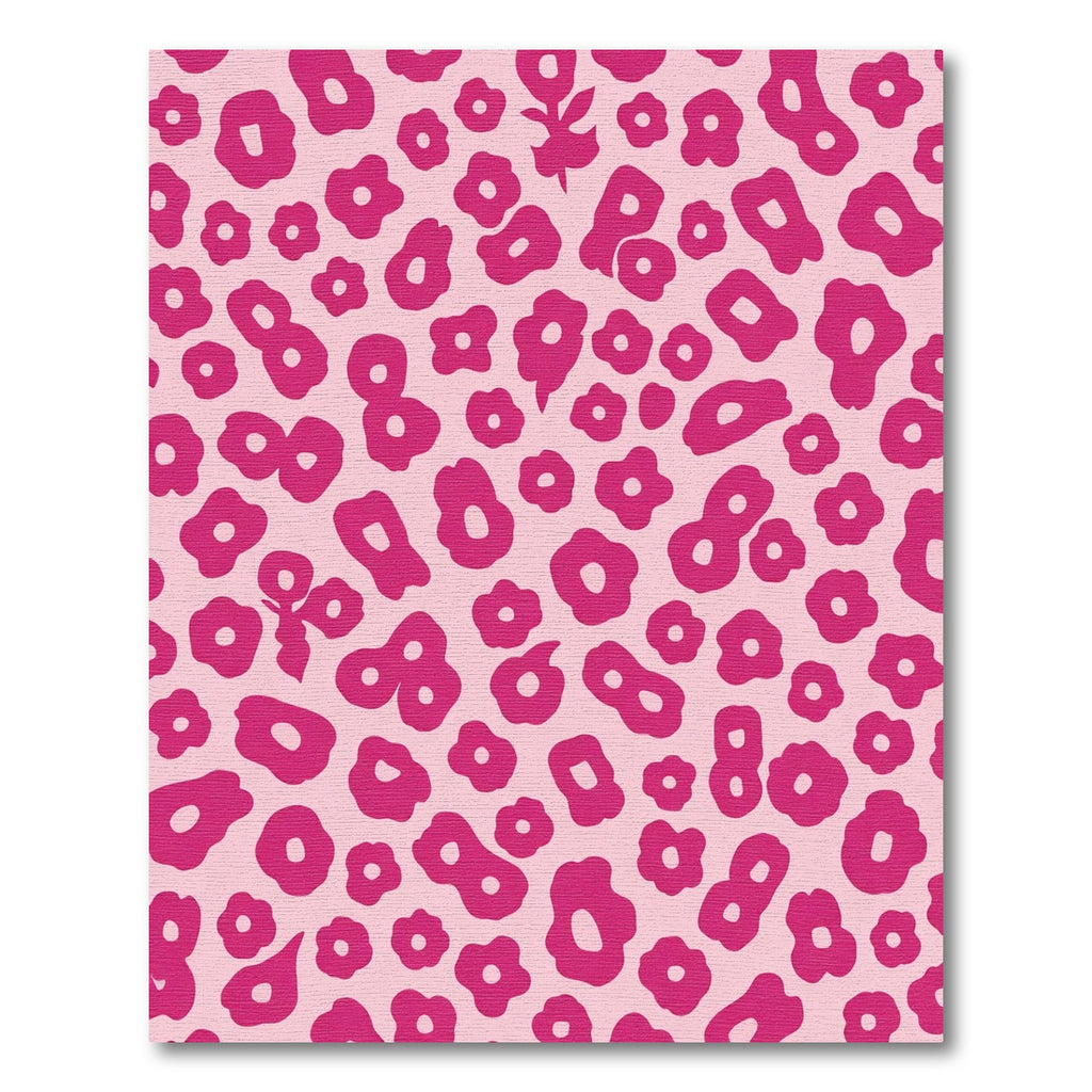 Hot Pink Abstract Blooms Rug
