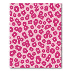 Hot Pink Abstract Blooms Rug