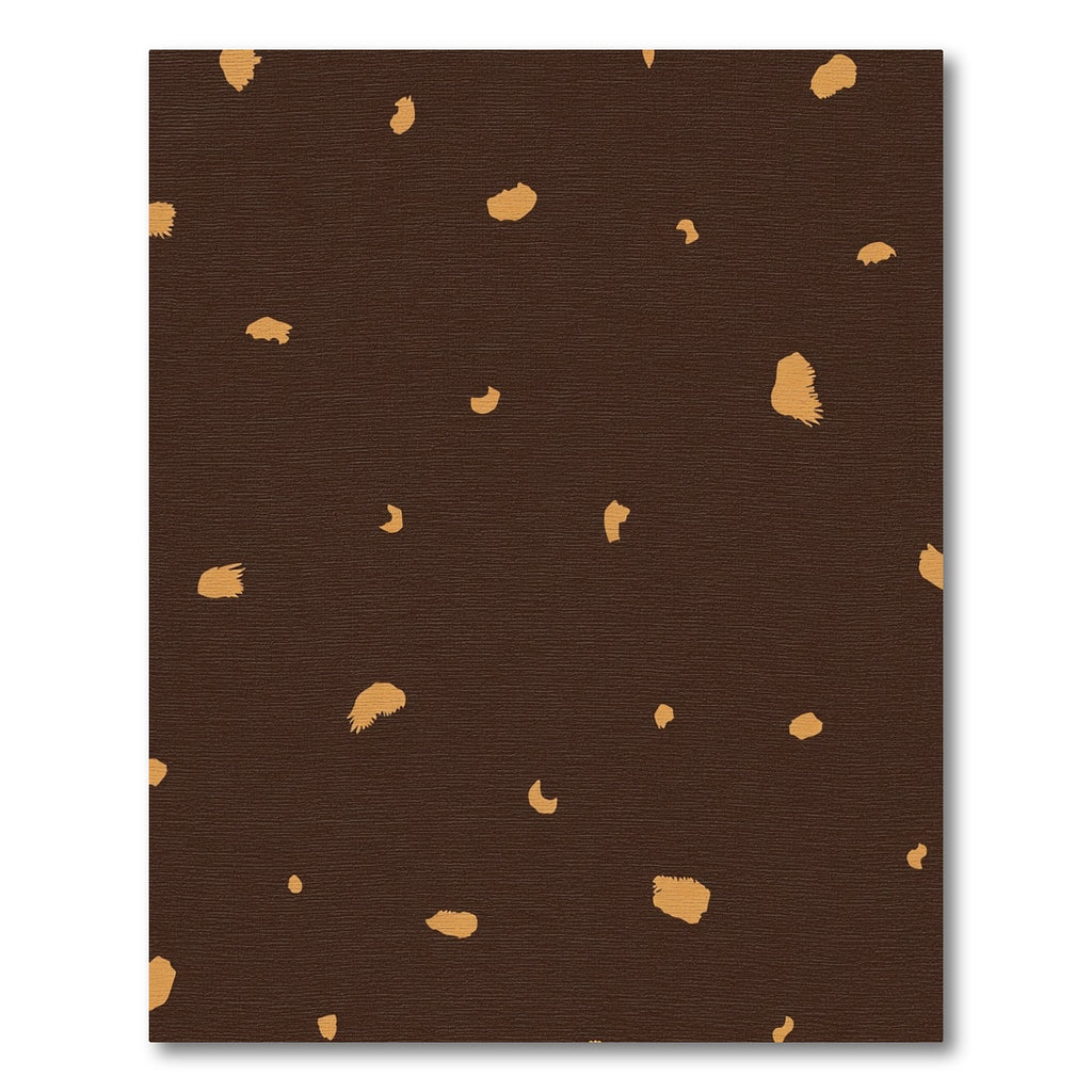 Brown Yellow Spotted Animal Hide Rug