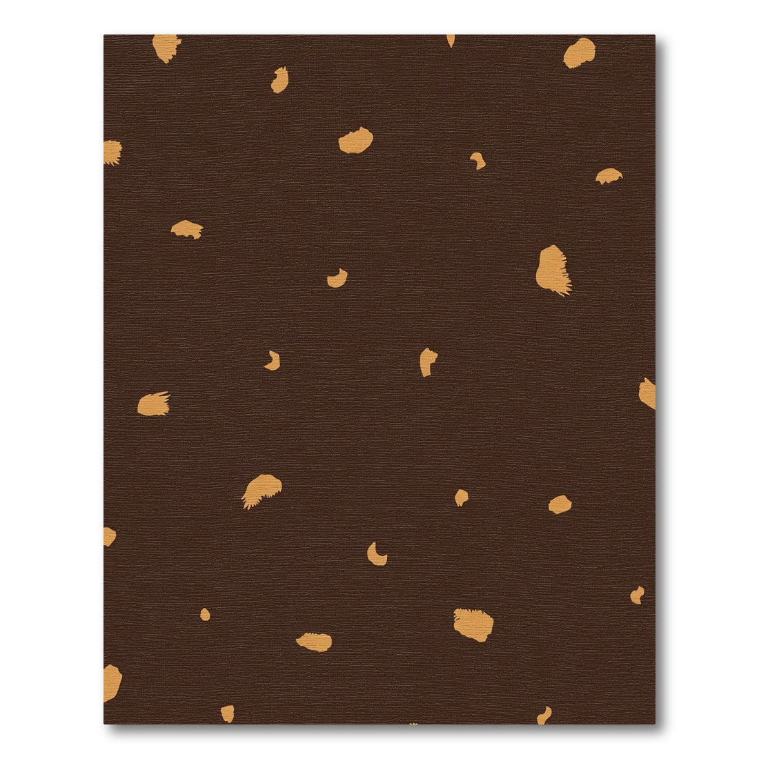 Brown Yellow Spotted Animal Hide Rug
