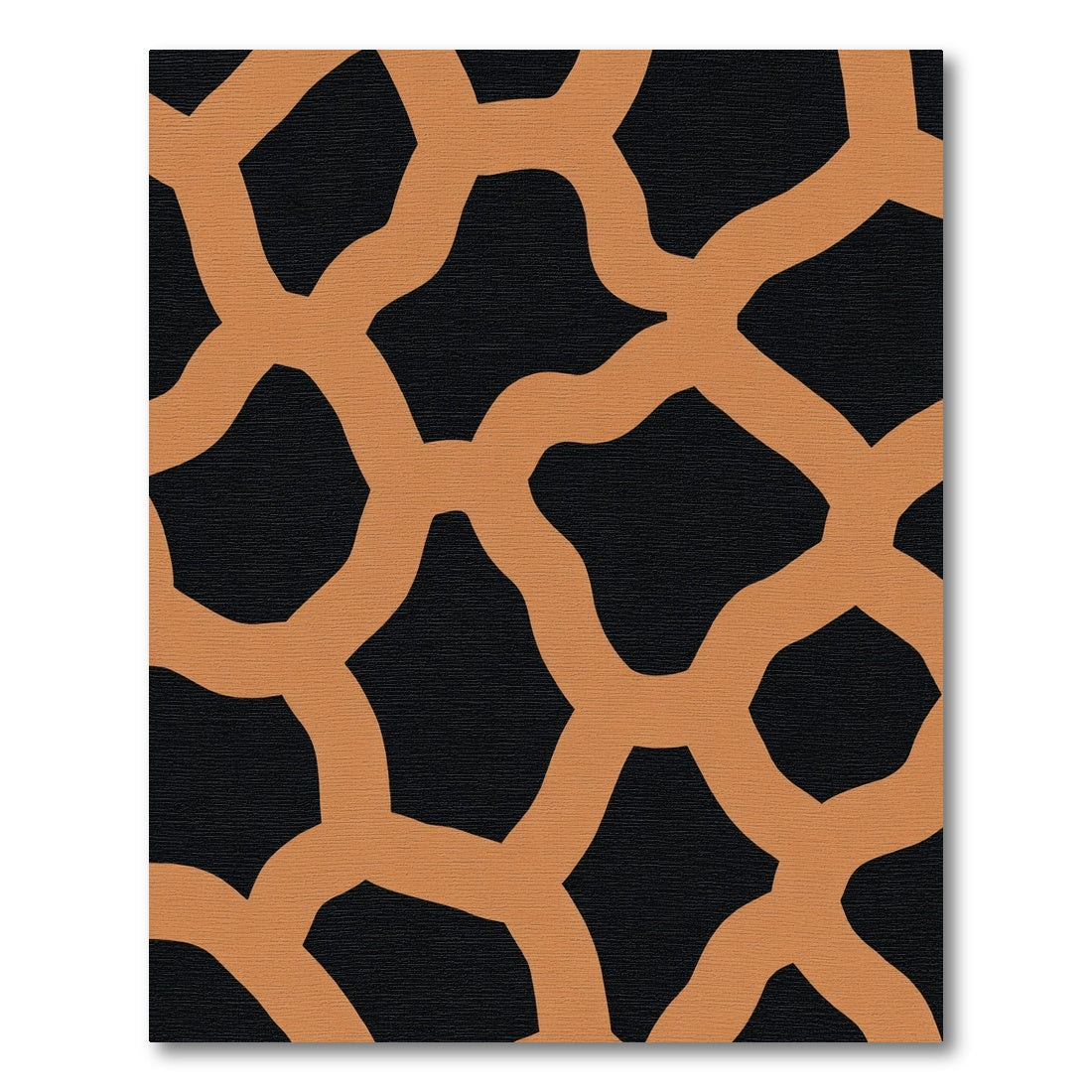 Terracotta Abstract Organic Links Rug