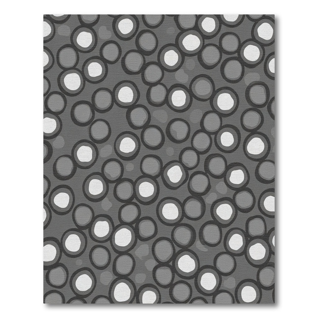 Gray and White Speckled Orb Arrangement Rug