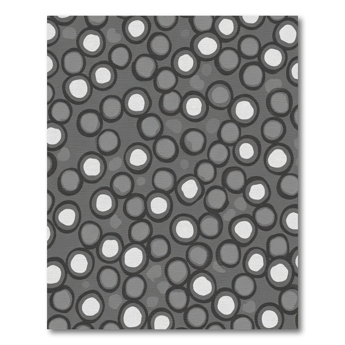 Gray and White Speckled Orb Arrangement Rug