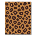 Bold Brown Leopard Spot Rug