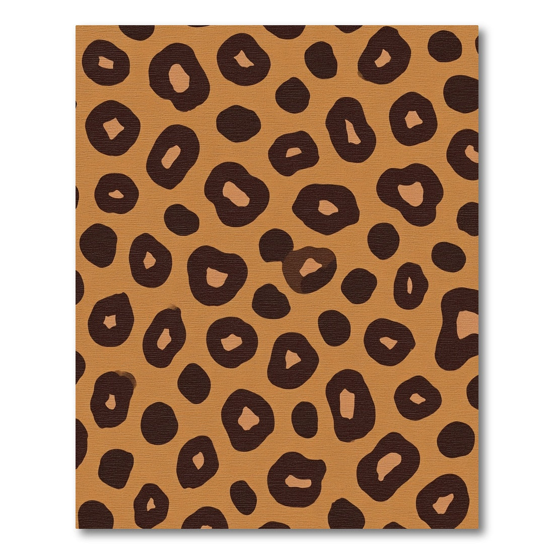 Bold Brown Leopard Spot Rug