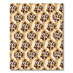 Golden Brown Camo Abstract Repeat Rug