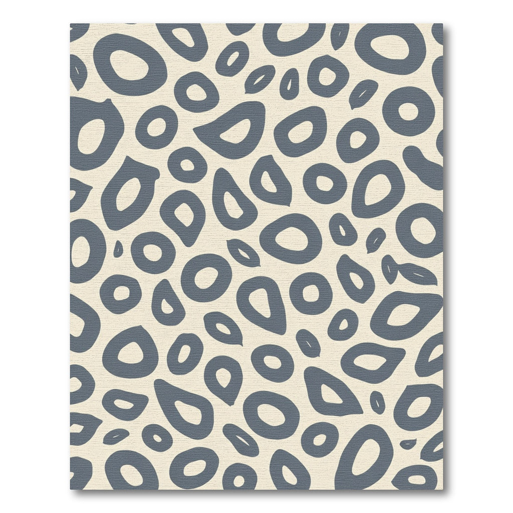 Grey Abstract Blob Shapes Rug