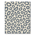 Grey Abstract Blob Shapes Rug