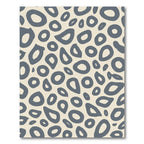 Grey Abstract Blob Shapes Rug