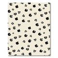 Chic Black Spots Ivory Background Rug