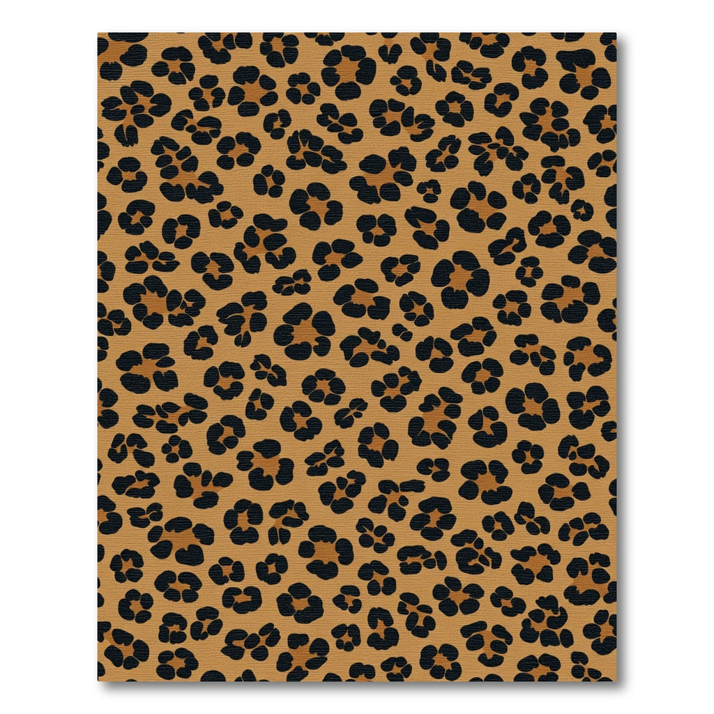 Brown Black Leopard Spot Arrangement Rug