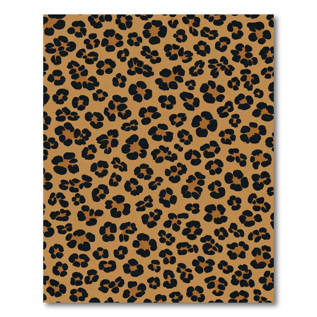 Brown Black Leopard Spot Arrangement Rug