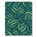 Deep Teal Leafy Vine Serenity Rug
