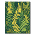 Golden Fern Forest Rich Green Rug