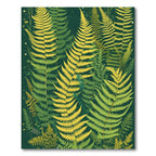 Golden Fern Forest Rich Green Rug