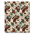 Retro Abstract Woodland Creature Rug