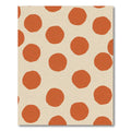 Terracotta Circles On Cream Background Rug