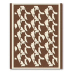 Brown Cream Abstract Repeating Animal forms Rug